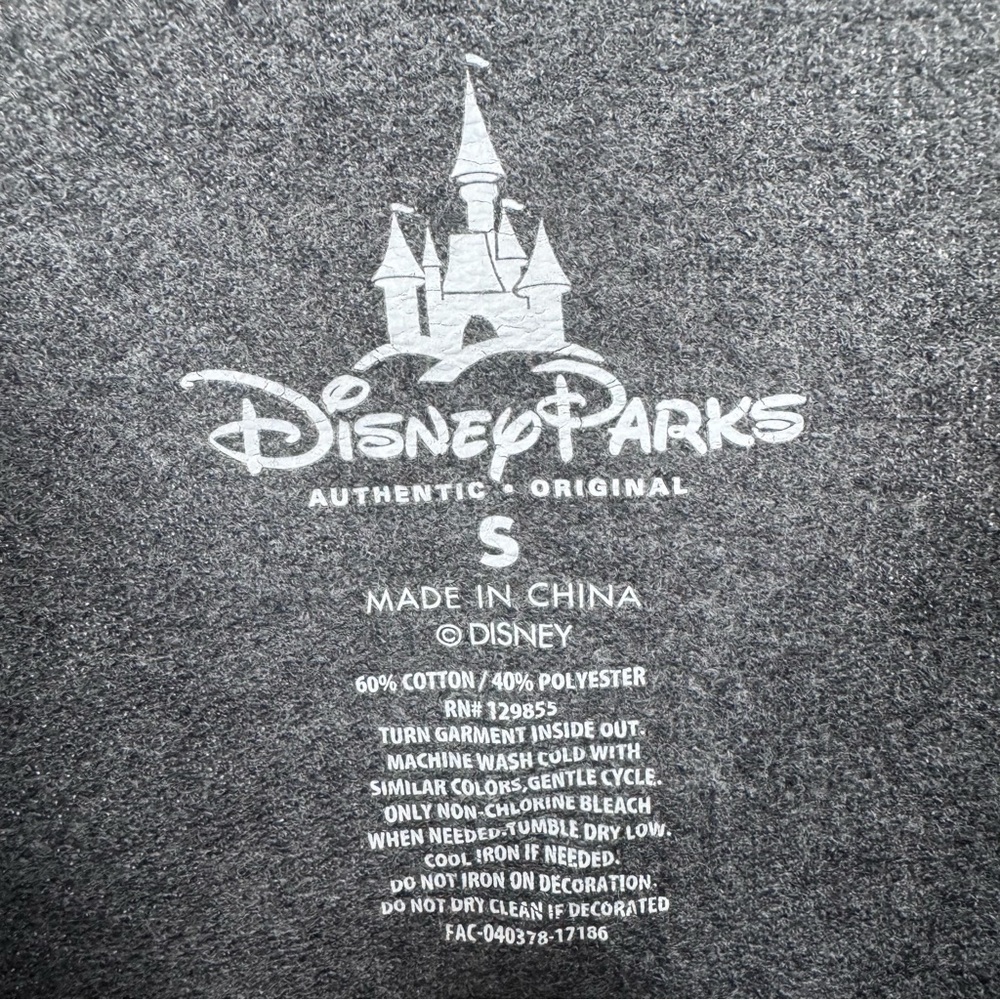 Walt Disney World Long Sleeve Lightweight Sweatshirt Gray Pink Size Small - Picture 3 of 4